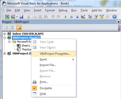 Work with Excel 2010 VBA | Code References